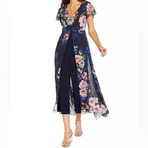 Adrianna Papell Floral Jumpsuit Dress